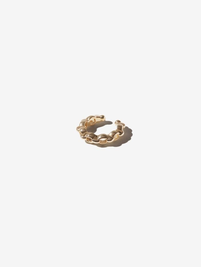 French Style Gold Ring, Custom Engraved Jewelry for Women, Elegant Luxury Adjustable Band - 图片 1